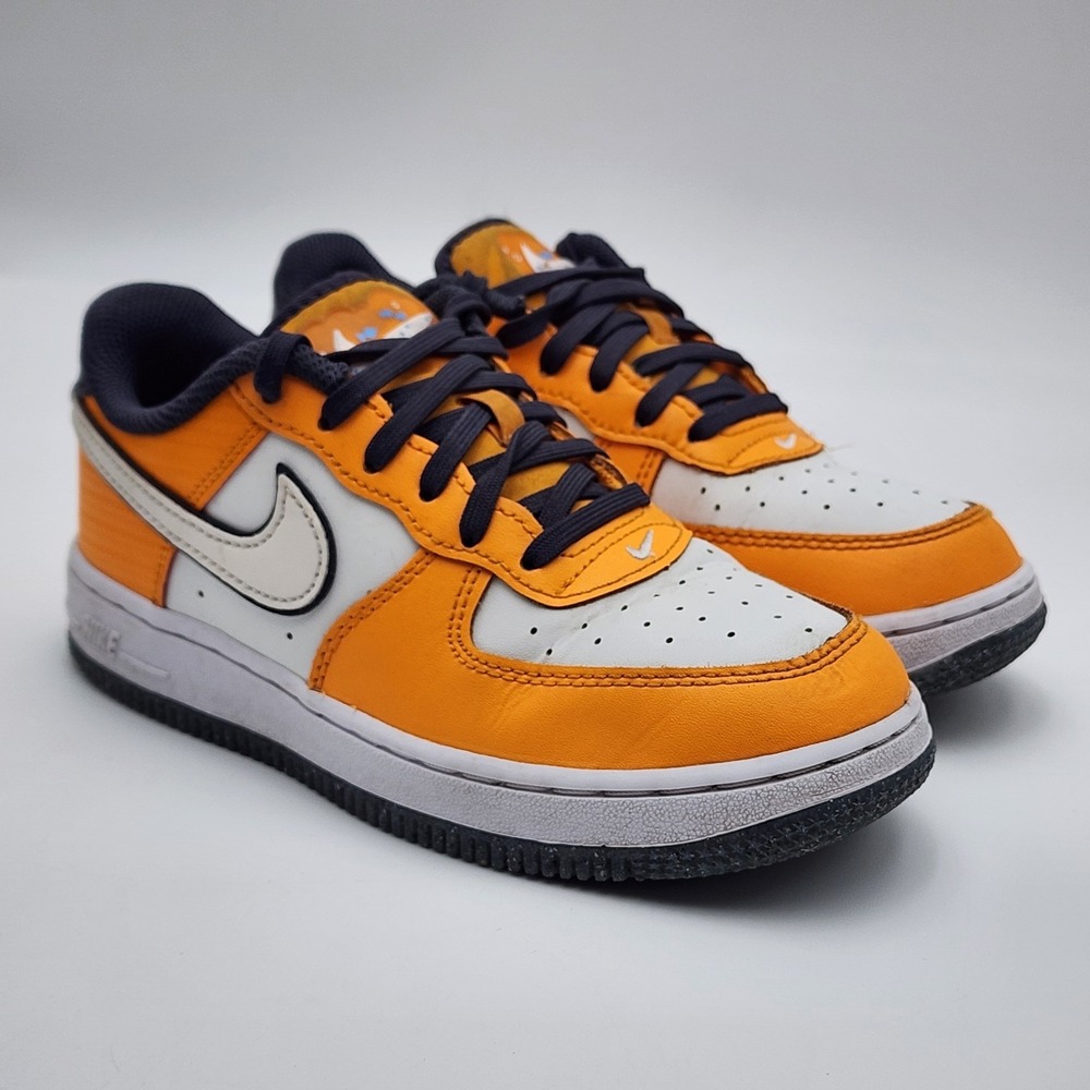Nike Air Force 1 Finding Nemo Vivid Orange White Shoes FJ4656-800 Boys Sz 1.5 Y
